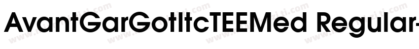 AvantGarGotItcTEEMed Regular字体转换